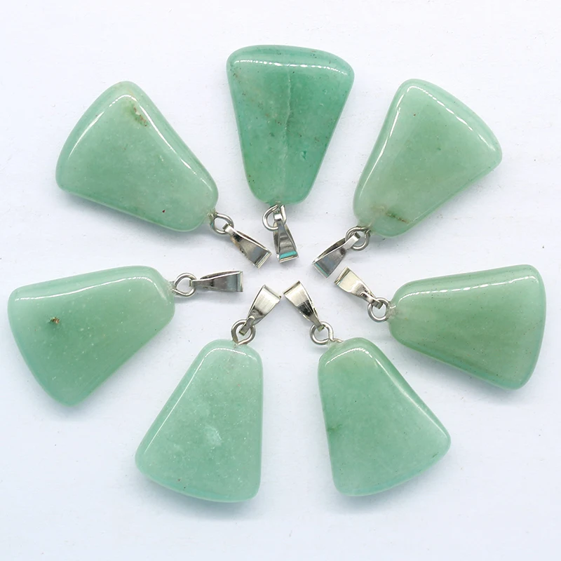 2017 fashion natural stone mixed ladder-shaped pendulum pendants charms for jewelry making 30pcs/lot wholesale free shipping