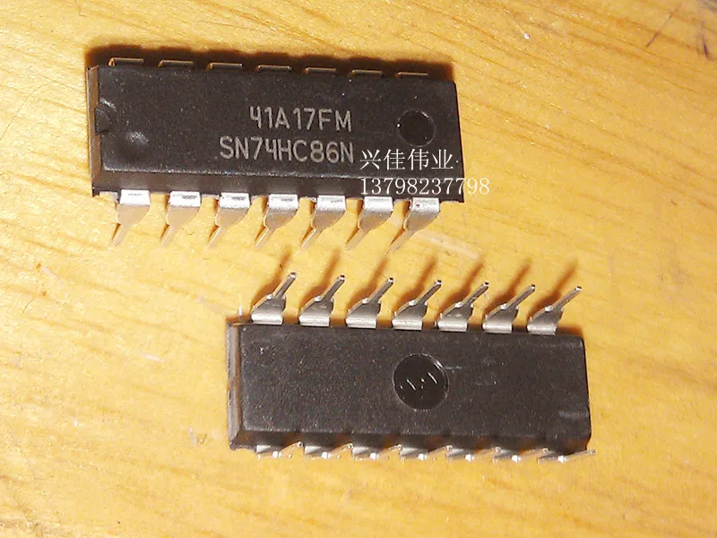 10PCS New 74HC86N SN74HC86N 2 inputs four XOR gates DIP-14