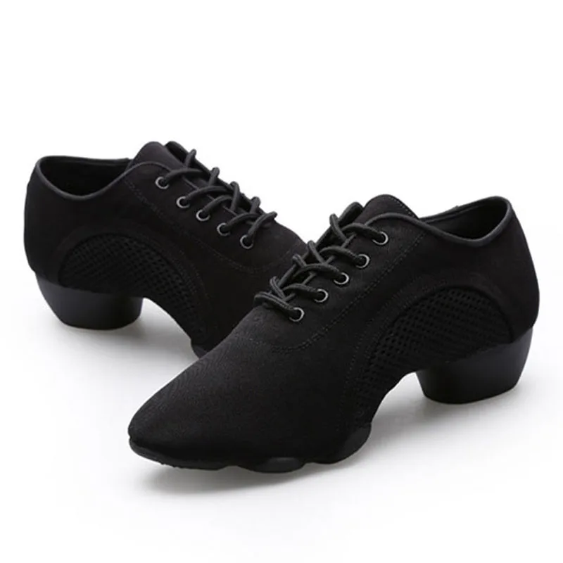 Buty sportowe kobieta neutralne skórzane buty do tańca Oxford Sneaker damskie buty Latin Dance nauczyciel płócienne buty satynowe balet