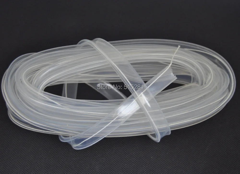 BSOD Led Silicone Tube for Led Strip Soft Waterproof 12mm Width with White Line Applicable for 8mm/10mm Width Led Strip