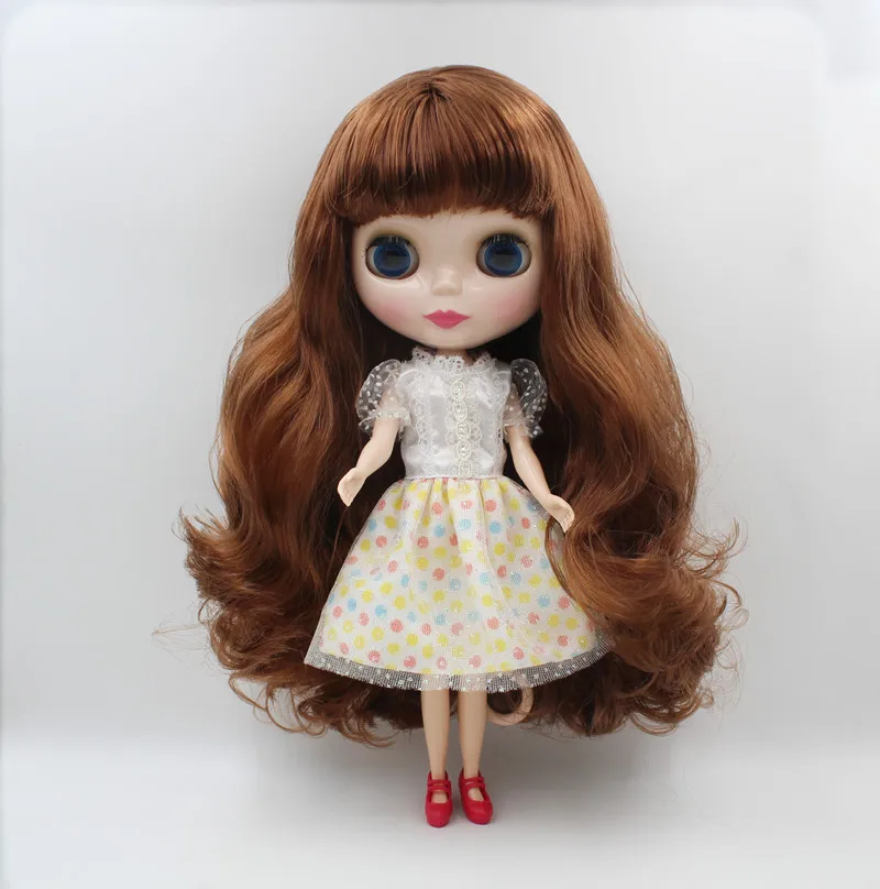 

Blygirl,Blyth doll,Brown wavy bangs, 30cm normal body, 7 joints, 1/6 dolls, can be replaced