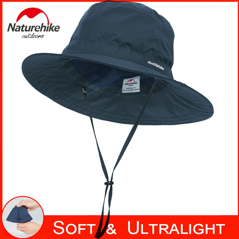 NatureHike Adjustable Breathable Sun Protection Hat For Women Safari Beach Fishing Hiking Soft Comfort Fast-dry Water-resistant