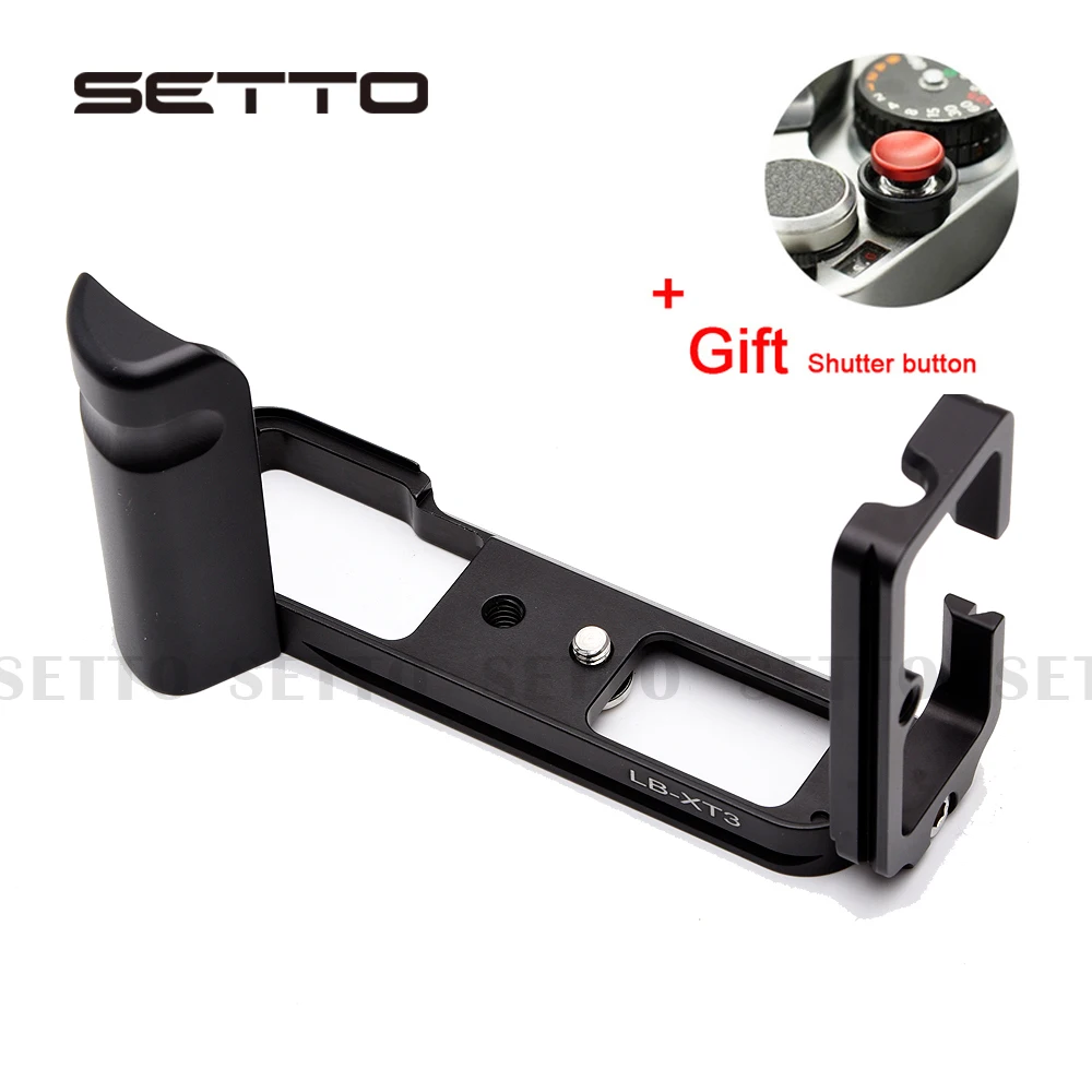 SETTO سريع الإصدار L لوحة/L قوس ل فوجي Fujifilm X-T3 XT3 XT-3 تبادل لاطلاق النار الرأسي الإفراج السريع لوحة اليد ماسِك للجوّال