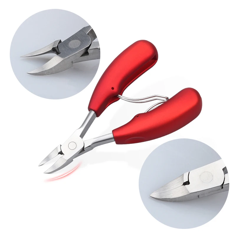 Brainbow-Professional Nail Scissor, Paroníquia, Cutícula Tesoura, Sharp, Curvo, Clipper, Nipper, Manicure, Pedicure, Nail Care Ferramenta