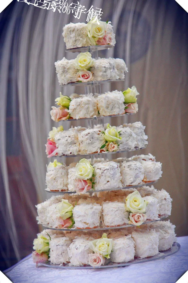 

wedding decorationNew Maypole Acrylic Cupcake Stand, 7 Tier Round Perspex Cupcake Stand, 7 Tier Wedding Cake Stand