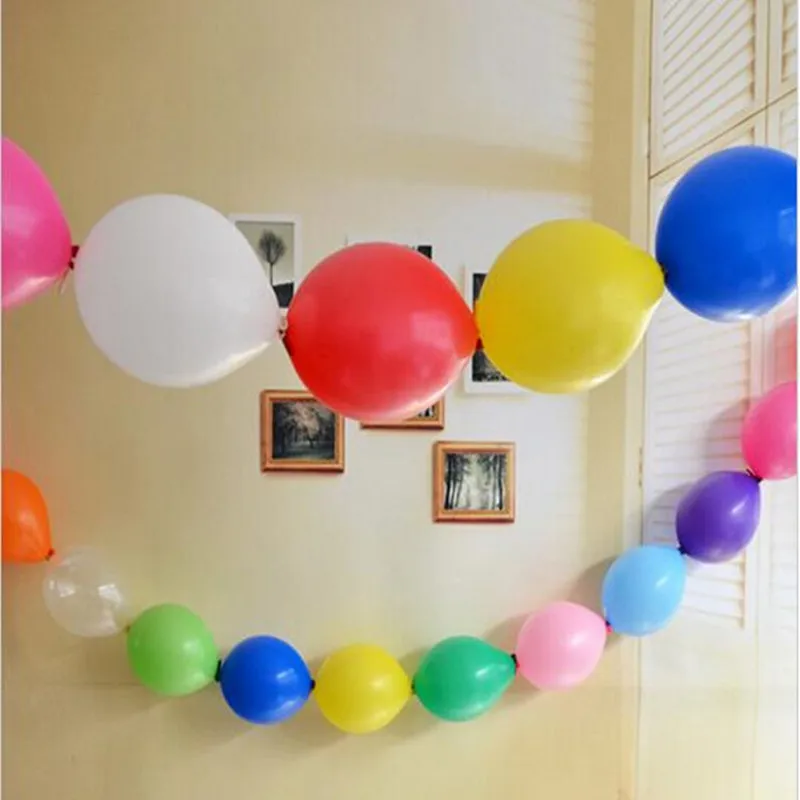 Wholesale 50pcs/lot 6inch tail balloons multicolor wedding birthday party supplies marriage room decoration link balloon