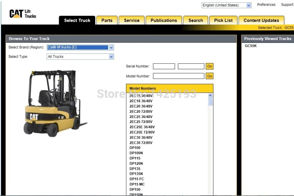 

Запчасти для грузовиков Cat Lift 2024 (MCFE)