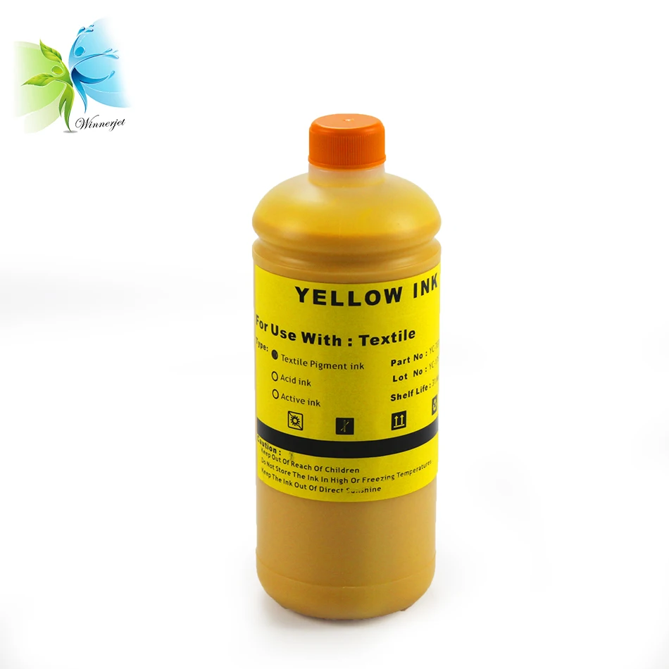 Winnerjet Direct-To-Garment (DTG) Textile ink for Epson stylus pro 1390 1400 1410 1430 printer( C+M+Y+K+White)