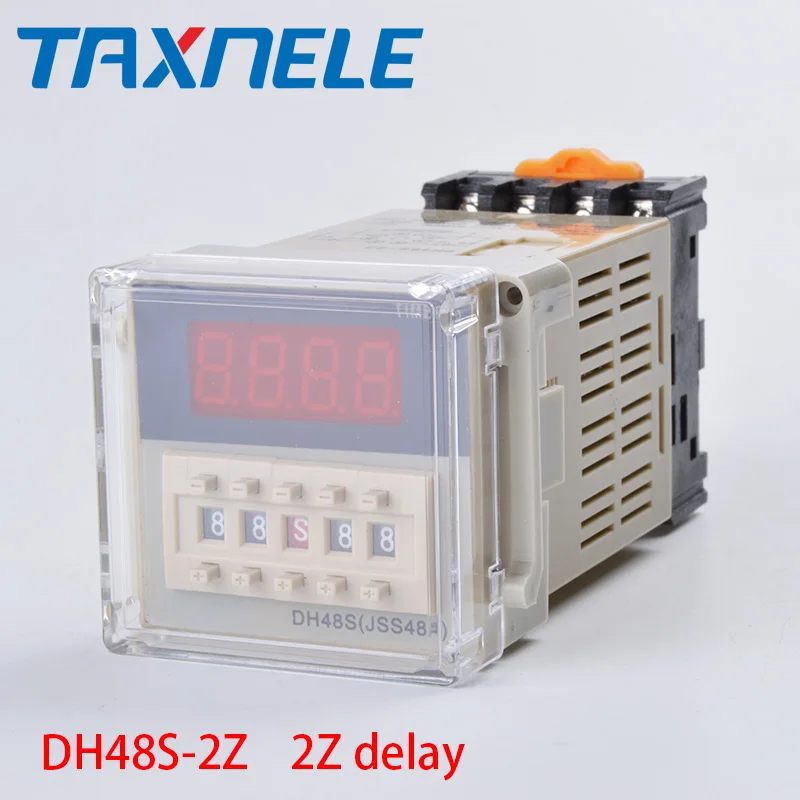 DH48S-2Z 2Z Delay Relay  Time Relay with Socket  AC110V AC220V DC24V  DC12V  8 Pins timer module