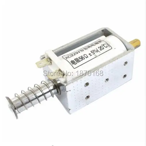 VS1 AC220V DC220V DC12V DC24V 3A 3Kg Open Frame Push Pull Solenoid Electromagnet Actuator Opening and closing electromagnet