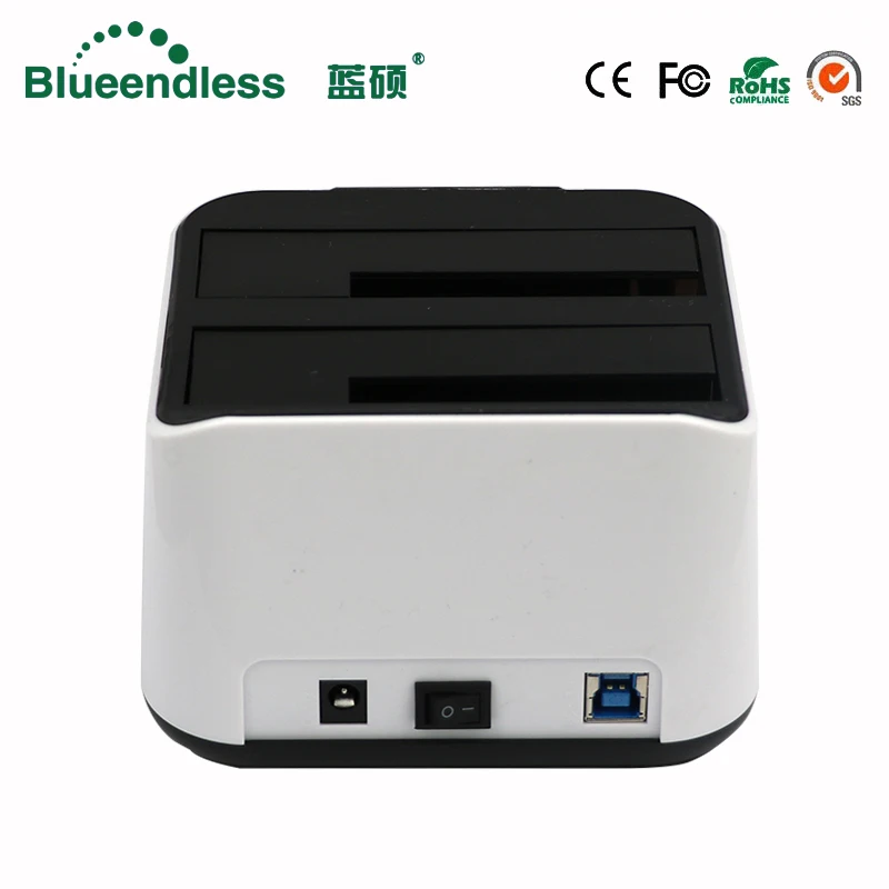 Imagem -02 - Blueendless-sata Usb 3.0 Hdd Docking Station de Plástico Rígido Bay Hdd Case Ssd Hdd Hdd Gabinete