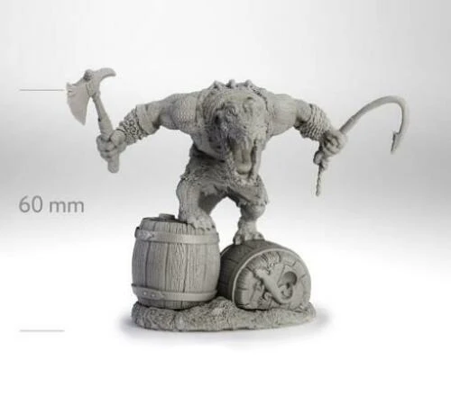 New Unassembled  1/32 60MM ancient man Croc warrior 60MM   Resin Figure Unpainted Model Kit