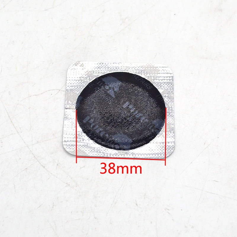 200Pieces / Box 38mm round nature rubber patch  tyre repair patch  remendo pneu tire repair Car tubeless tyre patches Tyre patch