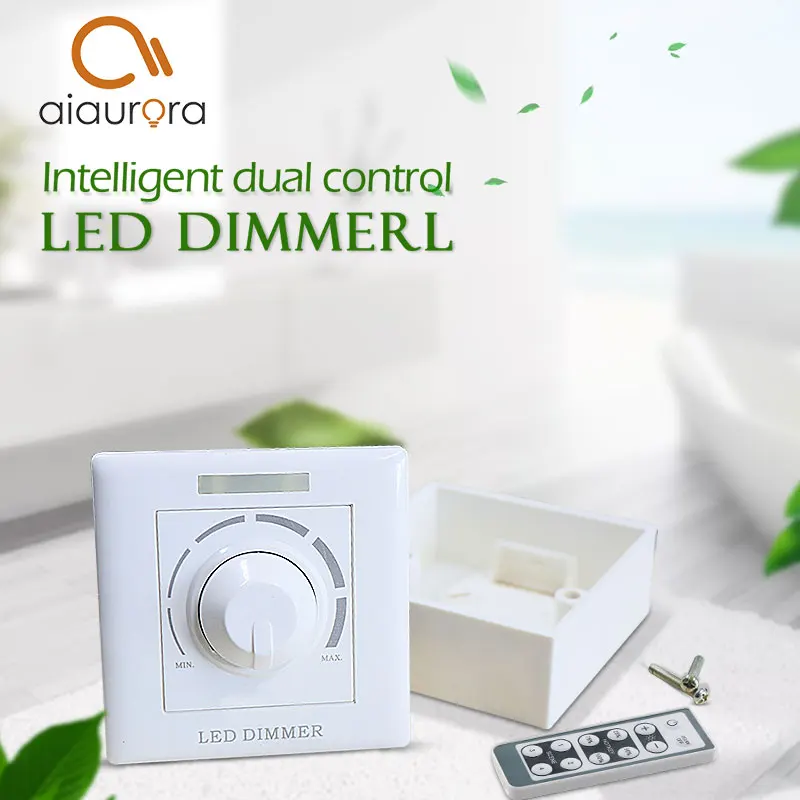 

AC COB LED grow Chip thyristor dimmer 200W infrared remote dimmer switch trailing edge phase Driverless LED down light dimmer