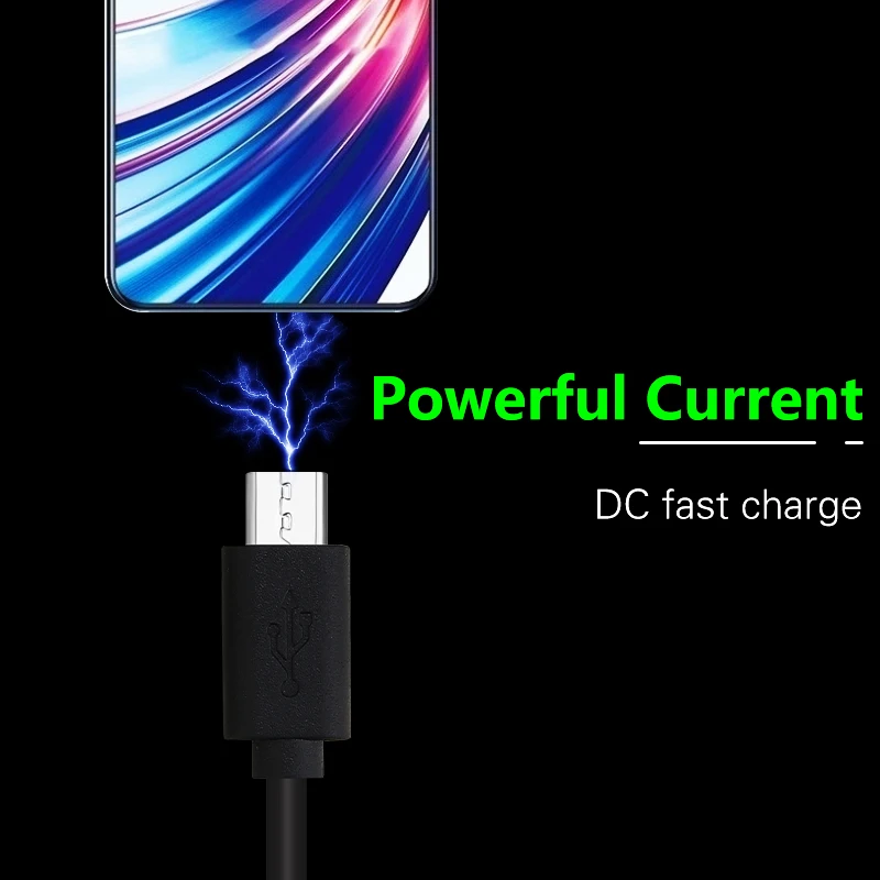 100 шт./лот кабель Micro USB Высокоскоростной USB 2,0 A штекер к Micro B кабели для синхронизации и зарядки для Samsung Xiaomi Honor Android