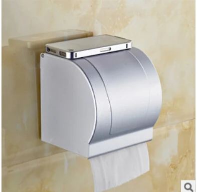 fashion paper holder bathroom tissue box waterproof aluminum toilet paper box toilet paper box toilet paper holder