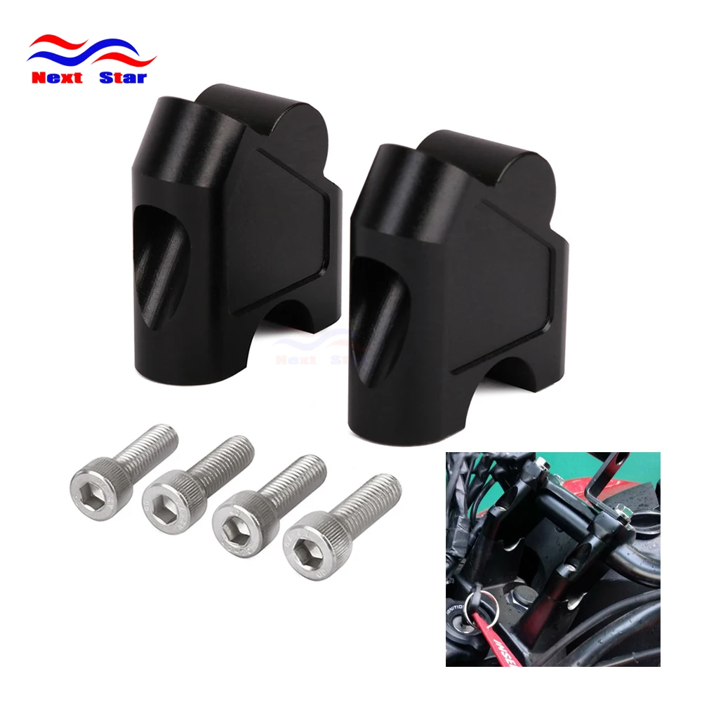 Motorcycle Handlebar Riser Extend Clamp Mount Kits For SUZUKI GSF 1250S SV650 SV1000 DL250 V-STROM 250 GW250S GW250F GW SV DL