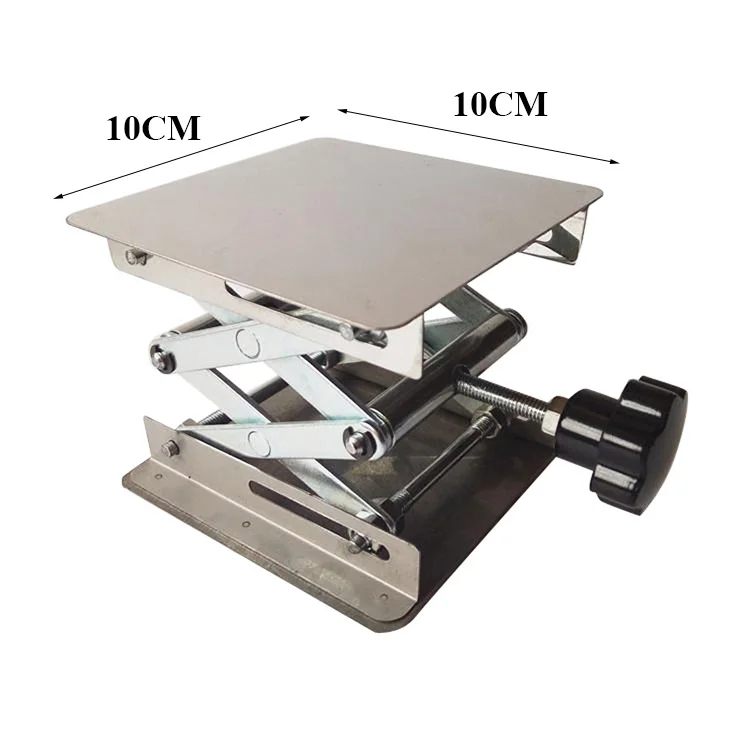 Plataforma elevatória, 4x4 polegadas, de aço, plataforma de elevação, tesoura de laboratório