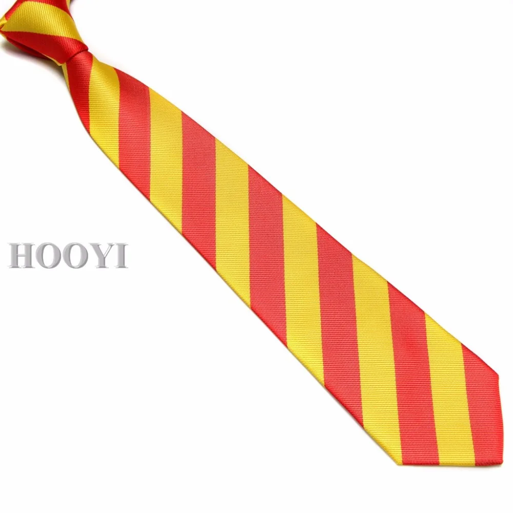 HOOYI Students\' Stripe Neck Ties Polyester School Tie Short Necktie Gravata