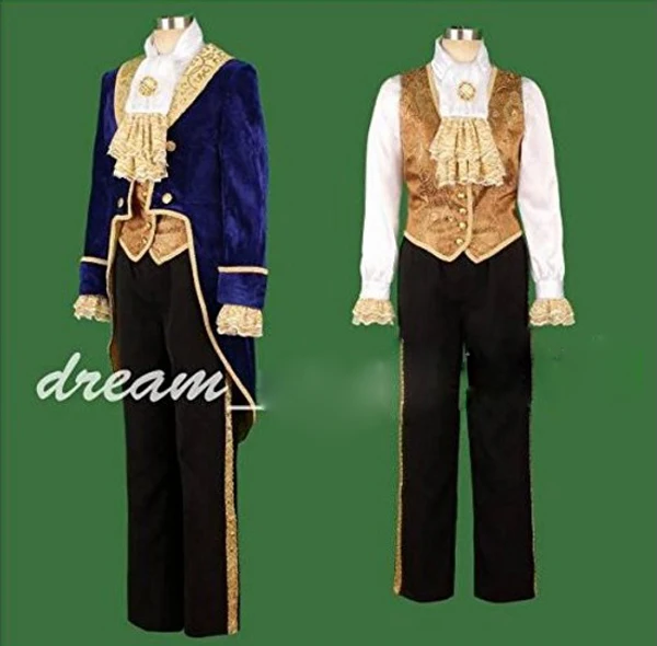 Filme príncipe smoking adulto cosplay traje para festa de halloween traje feito sob encomenda