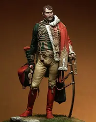 Unassambled  1/18 90MM Captain Isidore Martin man 90MM Historical  Resin kit miniature model Unpainted