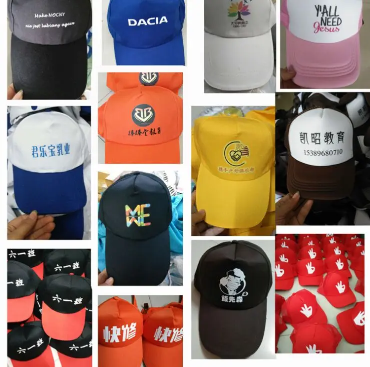 Wholesale 10pcs/lot Men casual cotton customized logo baseball caps Women patchwork DIY logo trucker Snapback hat Sports hat