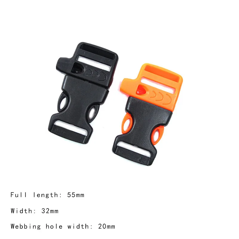 5PCS Backpack Belt Strap Hang Buckle Fast Hook Side Release Buckle Paracord Survival Bracelet Accessories Outdoor Tool Equipment