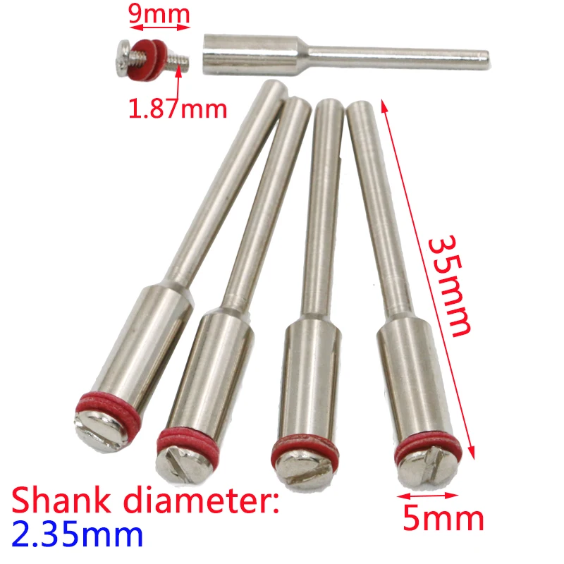 10 Cái/bộ 2.35/3/3.17Mm Cắt Kim Cương Đĩa Mandrels Cắt Cắt Bánh Giá Đỡ Mandrel Quay Dremel Phụ Kiện Dremel Người Đàn Ông