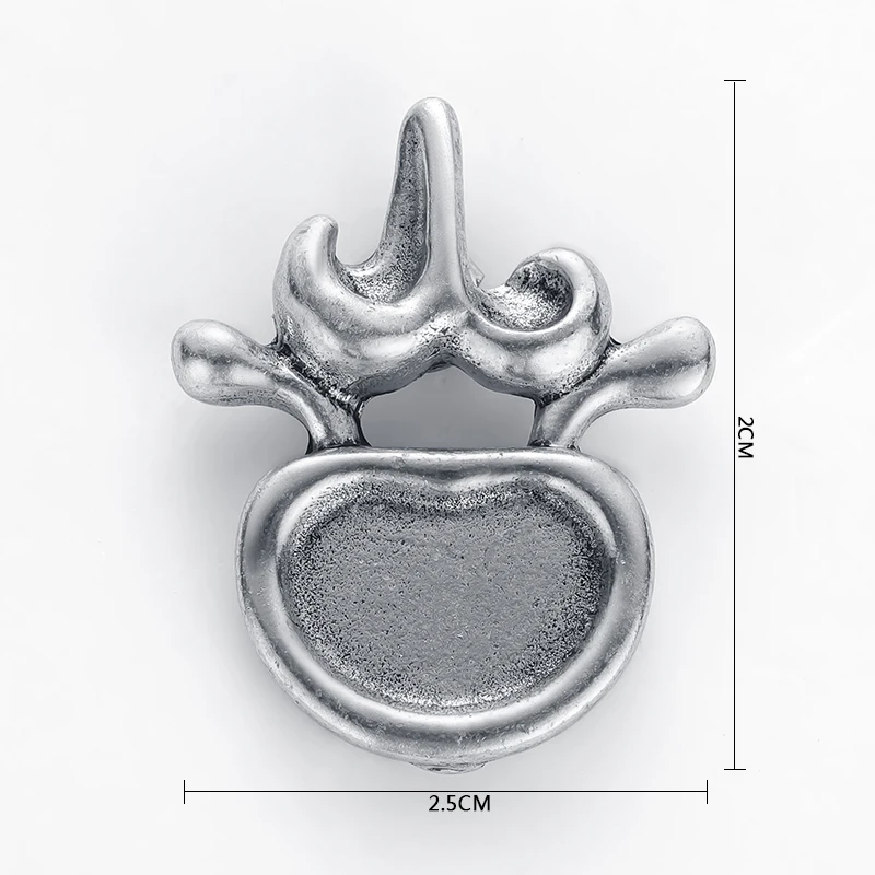 Vertebra Brooch Badge Anatomy Medical Doctors Nurse Gift Gold Color Spine Lapel Pin Metal Exquisite Brooch Fashion Jewelry Women