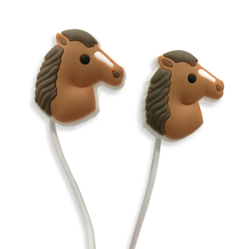 Наушники-вкладыши с рисунком единорога, разноцветные радужные наушники-вкладыши с чехлом, наушники-вкладыши с микрофоном для смартфонов Xiaomi, детские подарки