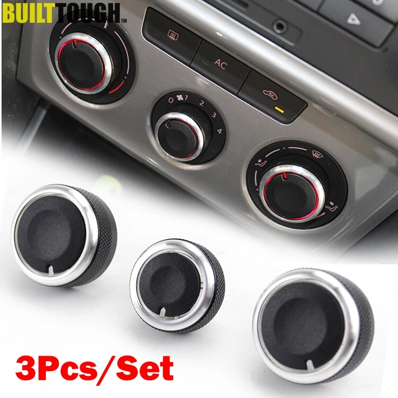 FIT FOR SKODA OCTAVIA A5 SWITCH KNOB KNOBS HEATER CLIMATE CONTROL BUTTONS DIALS HEAT FRAME RING A/C AIR CON