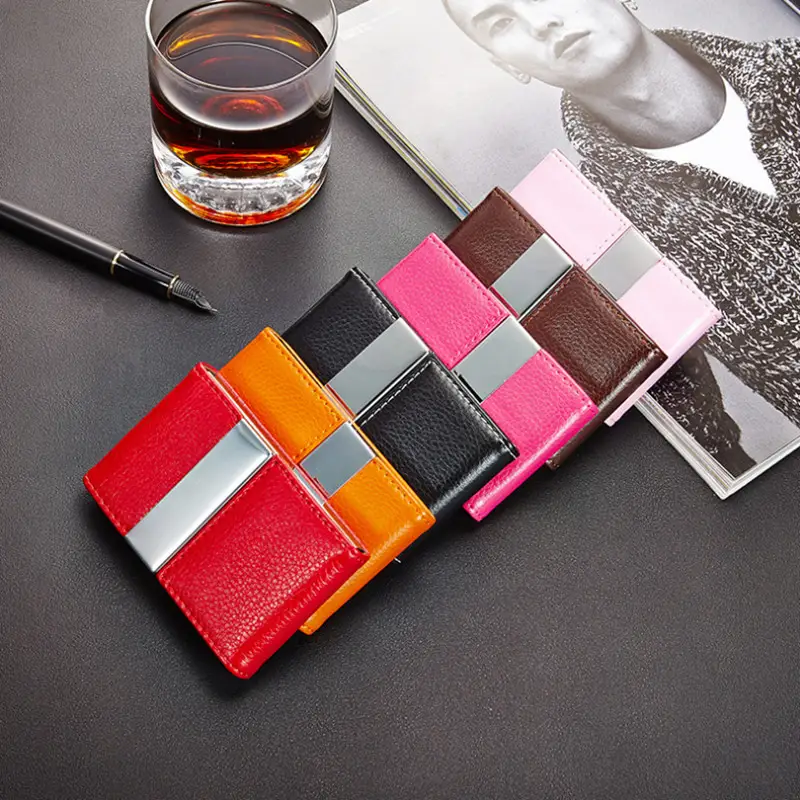 Custom Lettering Big Capacity Travel Card Wallet Men Women Credit ID Card Holder Business Card Case Metal Wallet Cardholder - Image 5