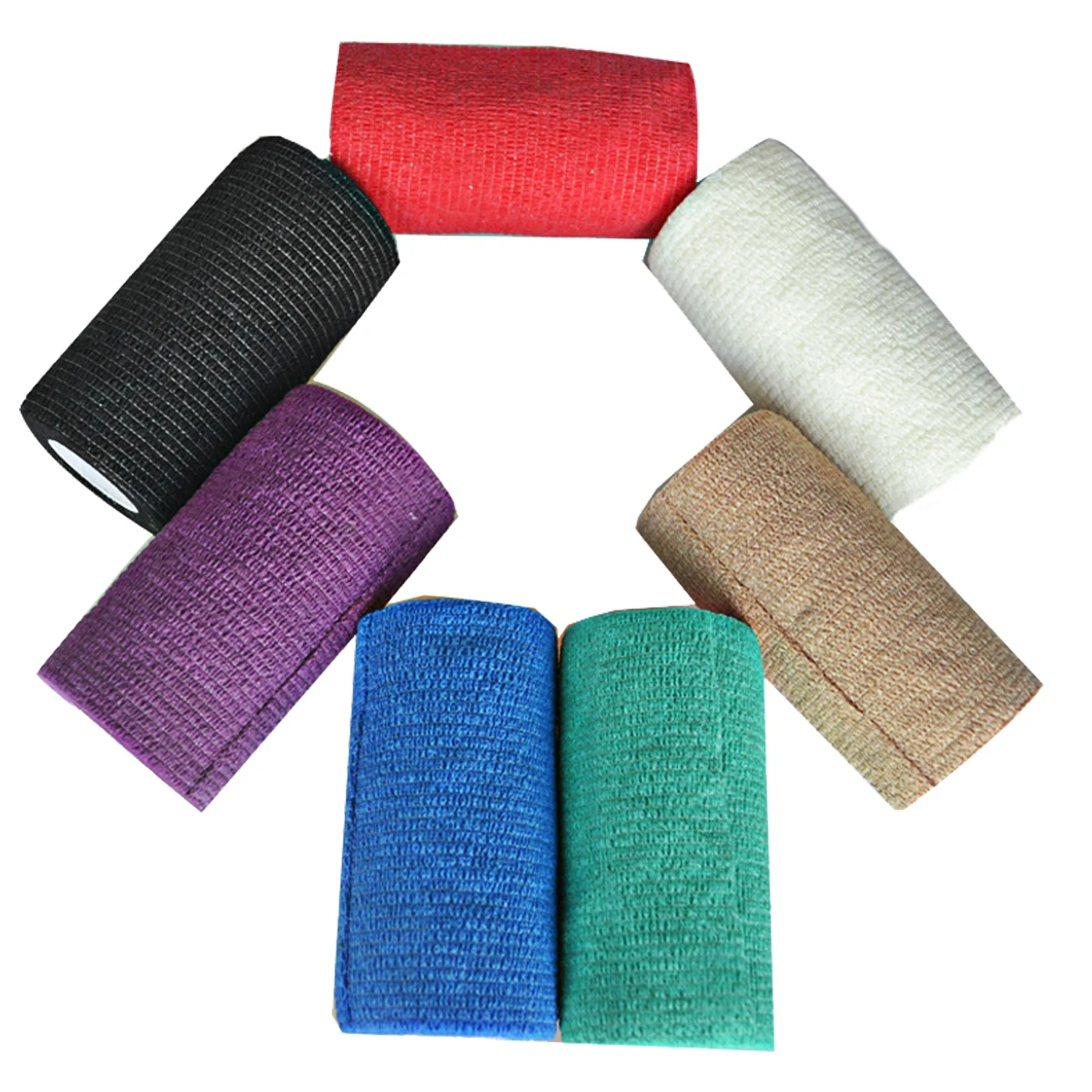 

3Pcs/Pack 4"X5 Yard Elastic Self Adhesive Non-Woven Cohesive Bandage Finger Bandage Tender Tape For Sports Pretaction