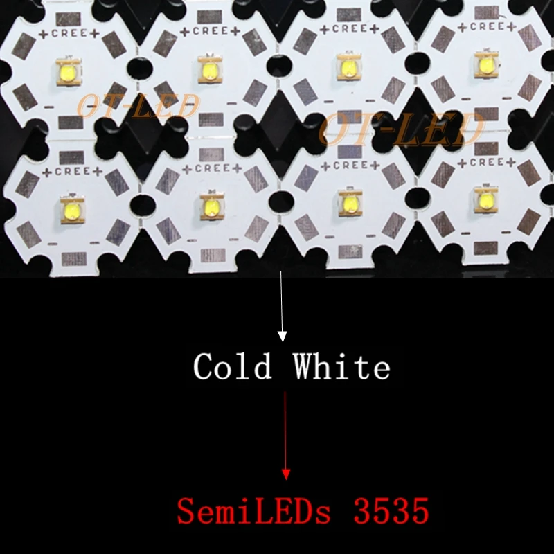 20PCS 50PCS 100PCS 3W 3535 XPE SMD High Power LED diode Chip light emitter Cool Neutral Warm White XPE2 XP-E led For Spot Light