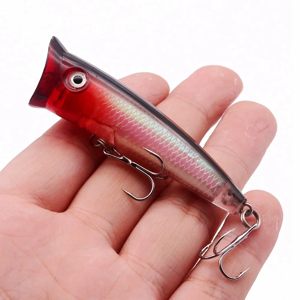 1pcs Top Water Popper Wobbler Fishing Lure 7cm 10g Japan Isca Artificial Crankbait Hard Baits Fake Fish Carp Pike Fishing Tackle