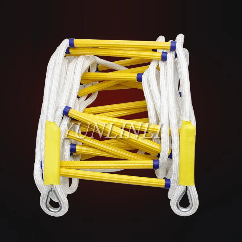 15M Rescue Rope Fire Escape Ladder Emergency Work Safety Response Fire Rescue Rock Climbing Aerial Work Rescue