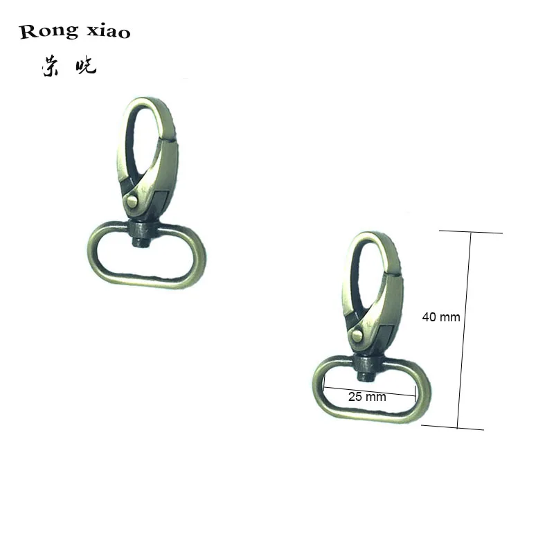 1 Inch (25mm) Lobster Swivel Clips in Bronze Finished Snap Clasp Hooks for Bag Straps