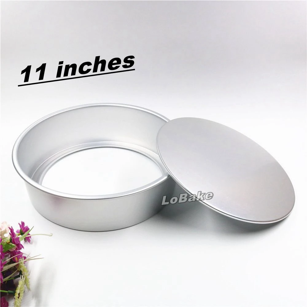 

New 11 inches loose bottom round aluminium alloy chiffon cake mould bread mold tart toast moulding boxes DIY formas de aluminio