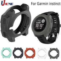 For Garmin Instinct Smart Watch Bracelet Protector Case Silicone Skin Protective Cover Shatterproof Shell Cases