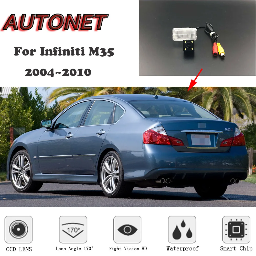 

AUTONET HD Night Vision Backup Rear View camera For Infiniti M35 2004~2010 CCD/license plate Camera