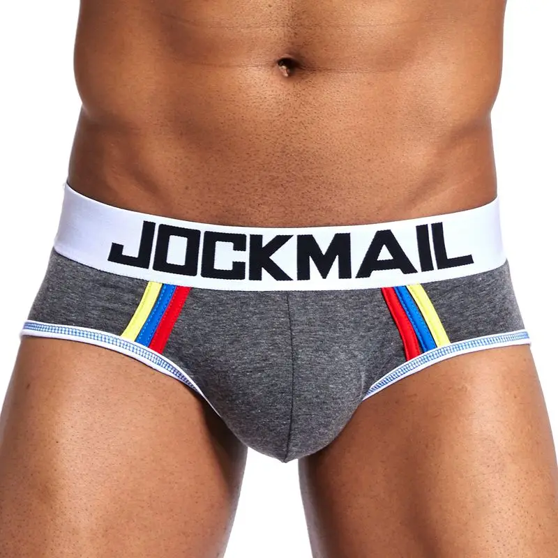 JOCKMAIL brand men underwear penis pouch sexy Push up gay penis pouch Men Briefs Male panties calzoncillos hombre Gay underwear