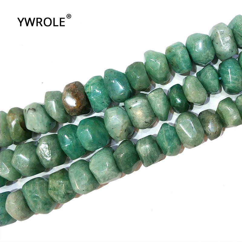 100% Natural irregular Amazonites Stone Beads For Jewelry Making DIY Bracelet, Necklace Earring Size 9*14 mm Strand 15