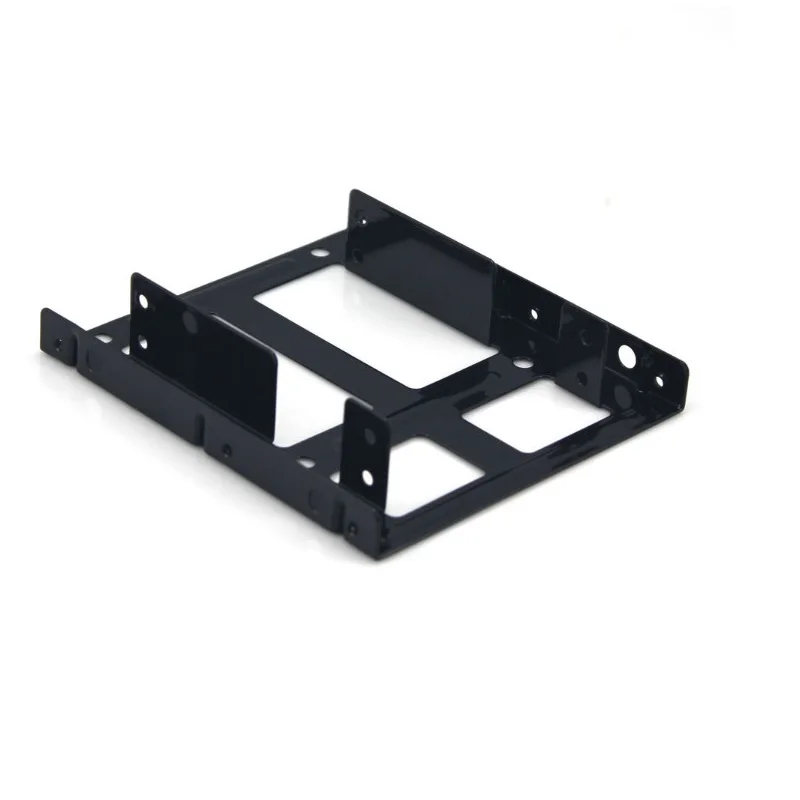 10Packs  2.5" to 3.5" Bay Adapter Mounting Bracket HDD Converter Tray Frame Support 2pcs SSD Hard Drive Disk for PC Computer