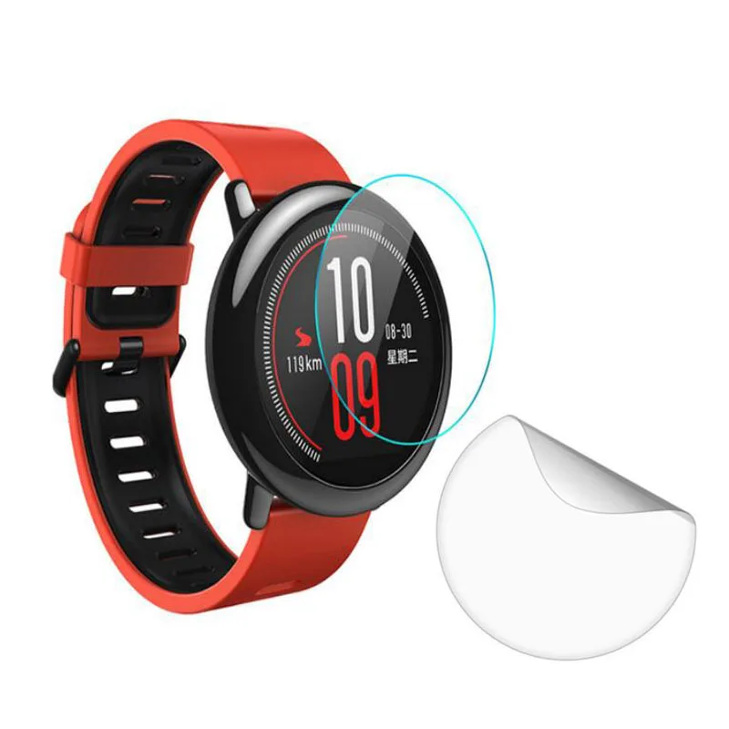 

Мягкая прозрачная защитная пленка из ТПУ для спортивных часов Xiaomi Huami Amazfit Pace, 2 шт., защита экрана (не стекло)