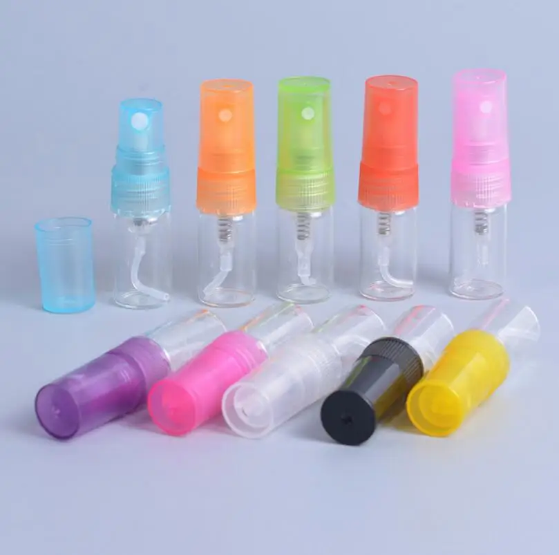 2ml Empty Portable Refillable Fine Mist Perfume Makeup Bottle Empty Spray Sprayer Bottle Wholesale