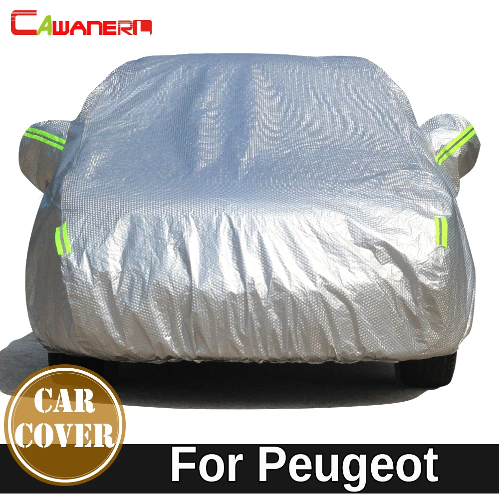 

Cawanerl For Peugeot 4008 4007 405 406 Thicken Car Cover Waterproof Outdoor Indoor Sun Snow Rain Hail Dust Protect Cotton Cover