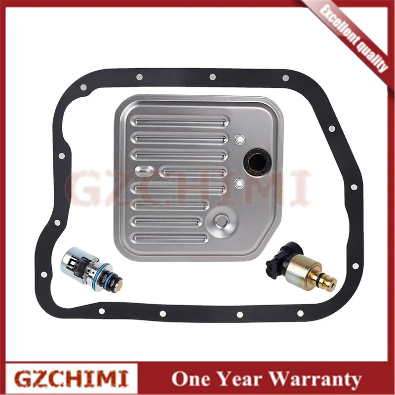 Sensor de presión del regulador, solenoide EPC A500 42RE 44RE, transmisión y filtro de junta para 98-99 Jeep Grand Cherokee, Dodge South