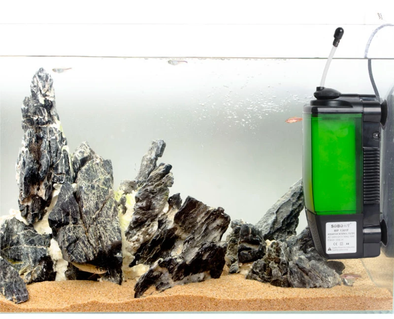 Aquarium Fish Tank Internal 3 in 1 Filter New Design with Big Size Filter Sponge Suitable for Fresh Water Salt Water