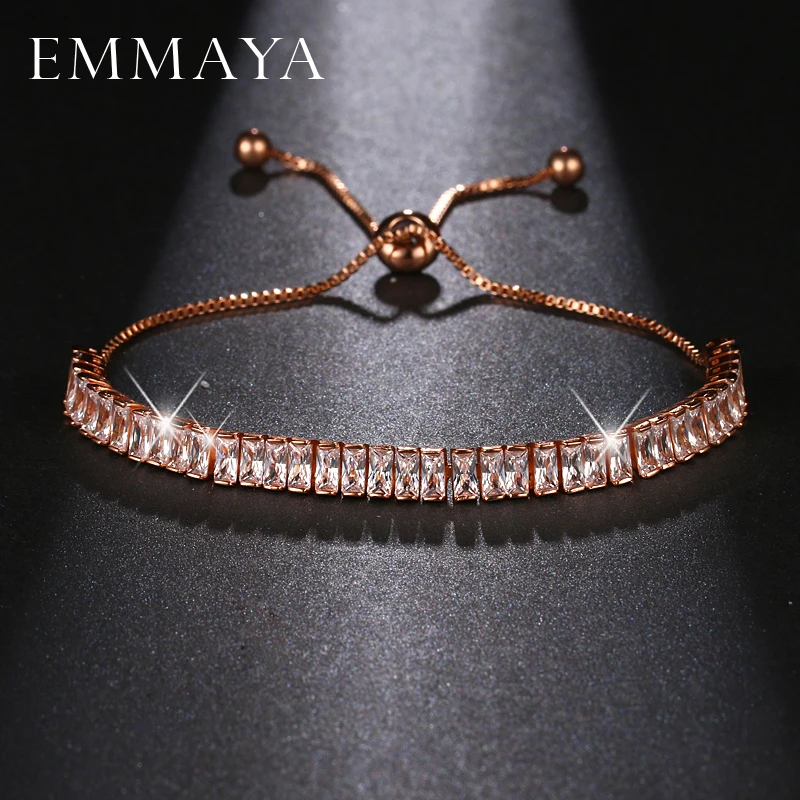 EMMAYA Fashion New Style Cubic Zirconia Rose Gold Color Bracelet Jewelry Austrian Crystal Big Discount