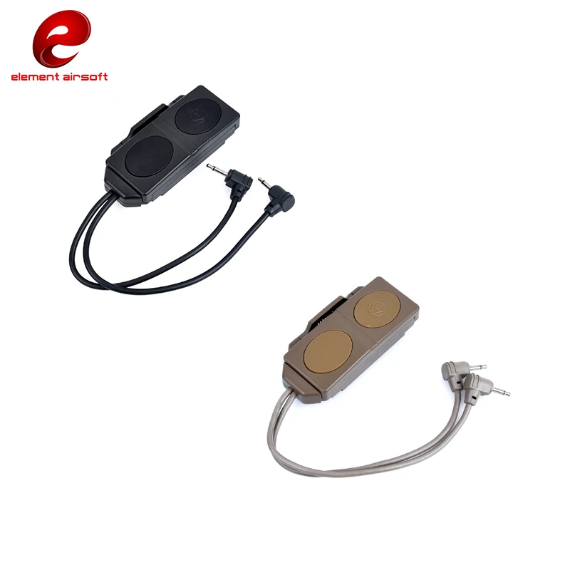 Element Airsoft Dual Remote Contro Schakelaar Druk Voor La-5/PEQ-15 & WMX-200 Zaklamp Of Een/PEQ-16A peq M3X Licht Accessoire